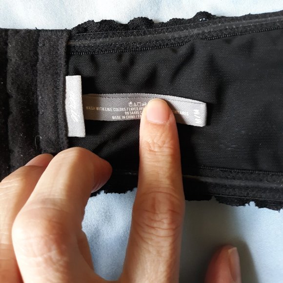 Aerie Black Lace Bandeau Bra Medium - Picture 9 of 9